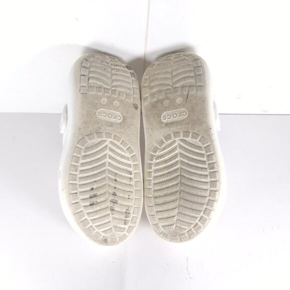 Crocs Women's Mega Crush US7 Triple White Platform Wedge Classic Clogs Sandals - Picture 10 of 16